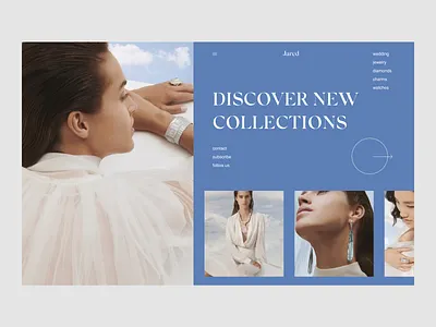 High End Jewelry Website Redesign Concept ec elegant jewelry ui ui design uiux ux uxui web design webdesign website website design