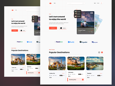 Travel Landing page adventure agency booking app destination explore flight app homepage hotel app landing page travel travel agency travel app travel booking travel landing page travelling trip uiux vacation web design website