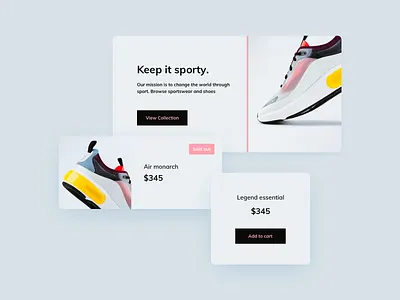 Webshop UI Components Design add to cart card ui cards ui web web design webshop webshop ui