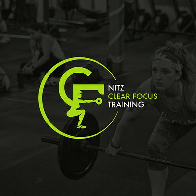 Nitz Clear Focus Logo branding design flat gym gym logo icon logo personal training typography vector weight training