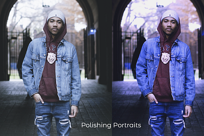 Challenge #1 Polishing Portraits - Photoshop Daily Challenge adobe adobe photoshop art behance challenge colour design fotografia gradients photography