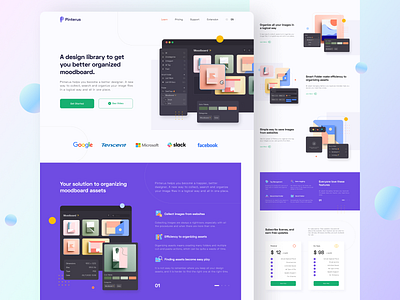 Moodboard Management Landingpage. clean design clean ui concept dashboard design file manager gradient homepage inspiration landing page management modern moodboard ui ux website