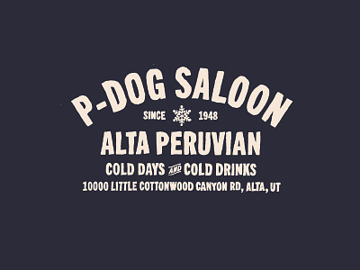 pdoggg alta design illustration skiing typogaphy utah