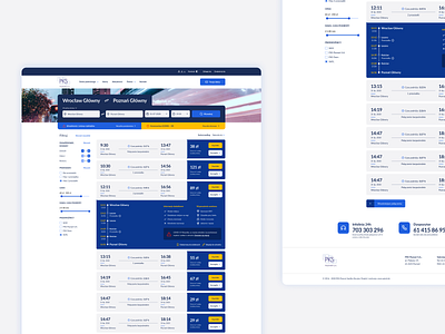 Search list PKS Poznan design poland stylo ui ux web website