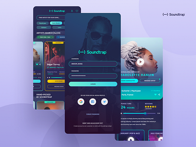 Soundtrap | Create your personal Song android app apps artist artists design ios app logo minimal mobile app mobile designer music music player song ui user experience user interaction user interface ux web