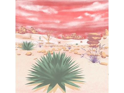 Agave affinity photo agave agave plant cinema 4d desert digital art digital illustration editorial editorial art editorial illustration formation illustration landscape landscape illustration pastel pastel colors plant plant illustration rock rocks