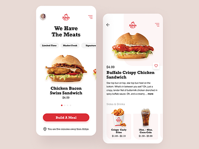 Arby's app app design design figma ui ui design uiux user experience design user interface user interface design ux ux design