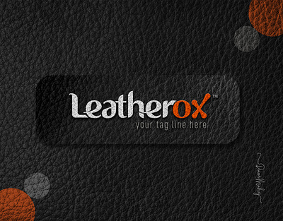 LeatherOx Typography Logo Design brand identity branding design lettering logo logo design logodesign logotype typography typography logo
