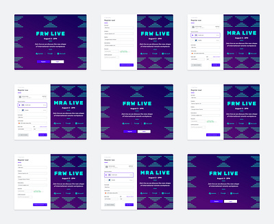 Event registration - Landing page checkout credit card daily event form landing page login payment registration sign up ui visual