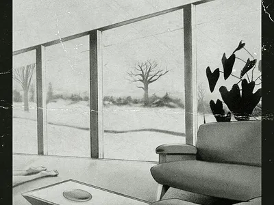 UNLIVING ROOM greyscale illustration illustration art interior livingroom monochrome texture