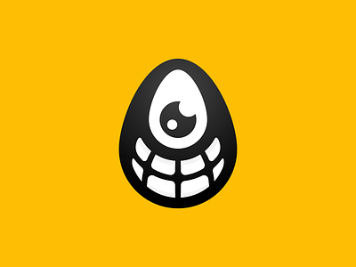 Smiling Egg Logo egg eggs fun funny happy logo logos smile smiling