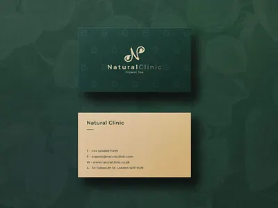 Natural Clinic branding branding design business card business card design logo logo design