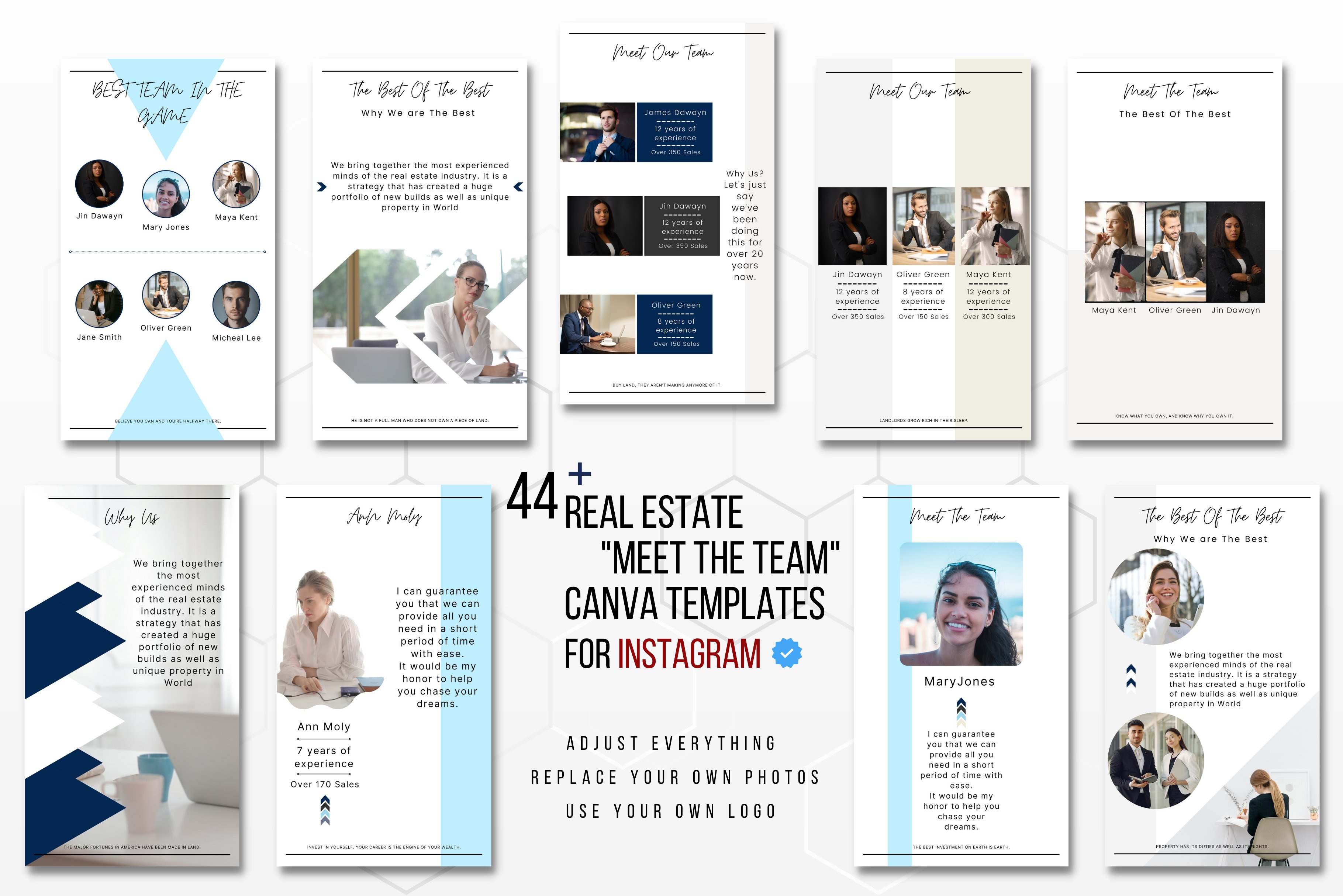 Meet The Team Canva Template