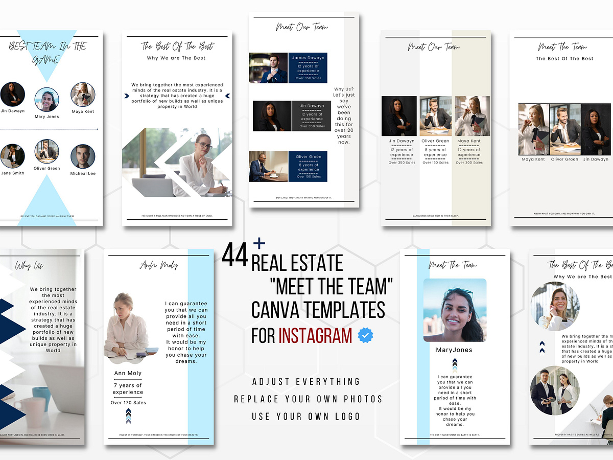 Meet The Team Canva Template by Kay Design on Dribbble