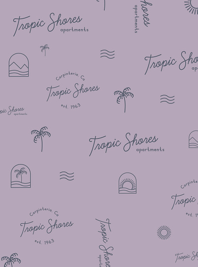 Boutique Hotel Logo Pattern brand design brand pattern branding design designer designer portfolio illustration logo typography