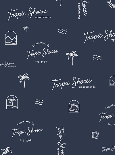 Hotel Brand Pattern Design brand design branding designer portfolio pattern pattern design