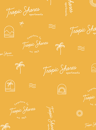 Custom Brand Pattern for Hotel brand design branding design designer portfolio logo pattern pattern design