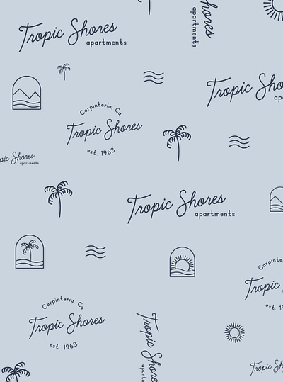 Tropical Brand Pattern Design brand design branding design designer portfolio illustration logo