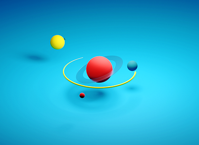 Planetary Animation! 2020 3d animation blender3d blendercycles c4d cinema4d design earth gif gift loop loop animation minimal moon motiongraphics planet planetary shadows