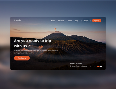 Trave landing page concept 2020 branding clean desaign header indonesia landing page mobile product design search transition travel travel app travel website traveling typhography ui user experience ux website