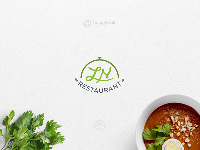 LN Restaurant Logo Design brandidentity branding design logo logobyjolan logodesigner logodesigns visualidentitydesigns