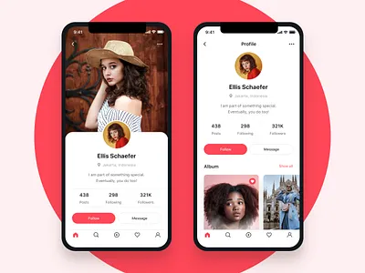DailyUI #006 - User Profile 006 app app concept apps dailyui dailyui 006 mobile mockup profile ui user user profile