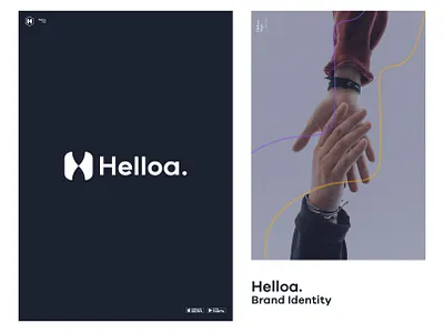 Helloa logo brand branding design icon identity logo logodesign logomark logotype minimal minimalist logo modern logo monogram symbol typography