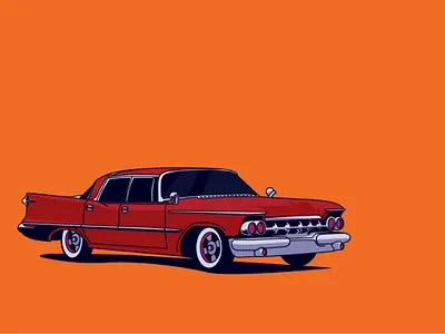 Vintage Car Illustration 80s car illustator illustration merchandise retro vector vintage