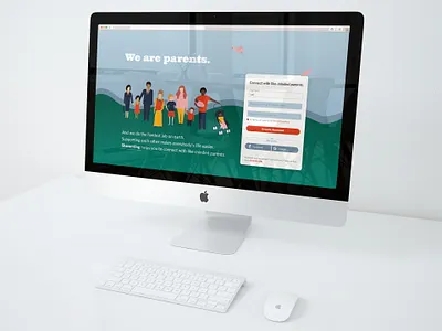 Daily UI 003 illustration landing page parents people