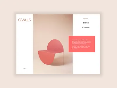 Boutique furniture web design boutique furniture store minimalist ui design uidesign webdesign