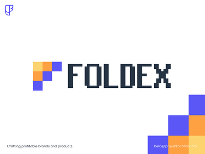 Foldex - Mark Concept brand branding design illustration illustrator logo logo design minimal ui vector