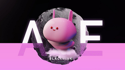 rabbit for blackpink 3d c4d