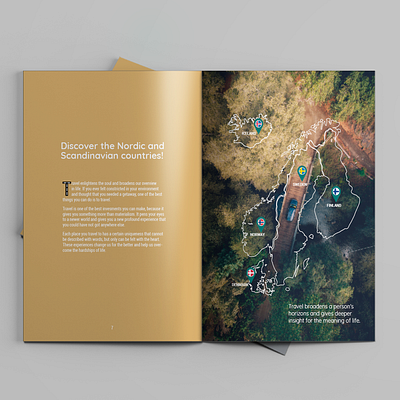 Travel magazine Layout book communication design designer editorial graphic illustration magazine map minimalism nature tourism travel