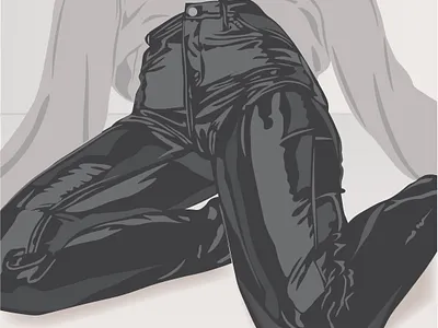 Leather Pants Illustration adobe illustrator design digital digital art digital illustration fashion fashion illustration flat flat illustration graphic design illustration illustrator illustrator art leather outfit