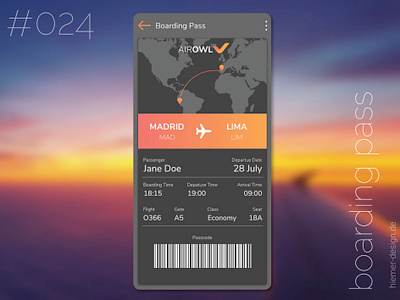 DailyUI 024 airline boarding boarding pass branding daily 100 challenge daily ui daily ui 024 dailyui dailyui 024 dailyui024 dailyuichallenge e ticket flight ticket ticket uidesign uidesigner