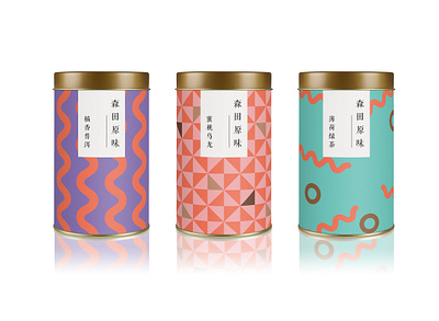 Packaging design of scented tea branding design illustration