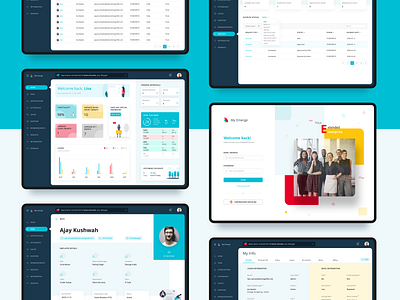 My Emerge: HR Software clean minimal ui ux web