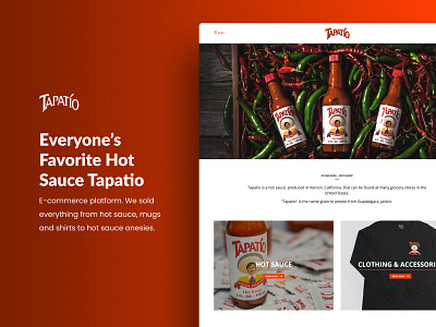 Everyone’s Favorite Hot Sauce Tapatio ecommerce hot sauce shopping tapatio ui ux web design website design