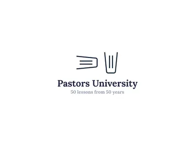 Pastors University | Logo design books branding branding design campus courses creative logo education idea leaders leadership lessons logo logotype mentoring minimalism modern logo negative space logo pastors read university