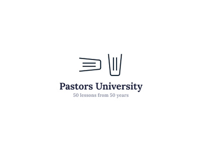 Pastors University | Logo design books branding branding design campus courses creative logo education idea leaders leadership lessons logo logotype mentoring minimalism modern logo negative space logo pastors read university