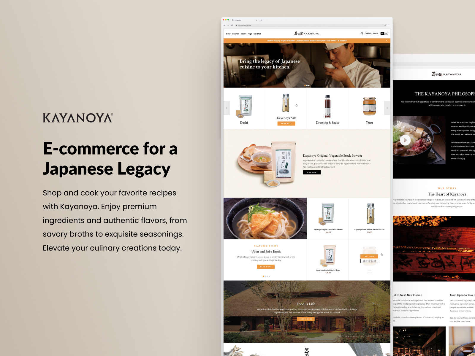 Ecommerce for a Japanese Legacy asian food branding chef culinary culture ecommerce food food and beverage graphic design japan japanese landing page sauce shop ui user experience ux web design website website design