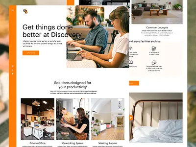 Coworking / Dormitory UI Design clean coliving coworking coworking space design dormitory ui ui design user interface web design