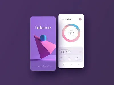 The Balance App 3d app banking dashboard layout mobile mobile app mobile ui payment product responsive ui ux