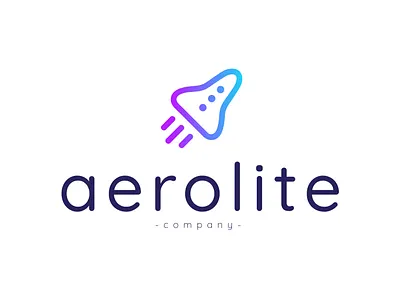 Daily Logo Challenge : Day 1 - Aerolite aerolite branding creative dailylogochallenge dailylogochallengeday1 design flat logodesignchallenge logotype rocketship spaceship