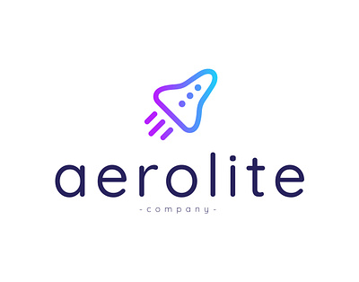 Daily Logo Challenge : Day 1 - Aerolite aerolite branding creative dailylogochallenge dailylogochallengeday1 design flat logodesignchallenge logotype rocketship spaceship