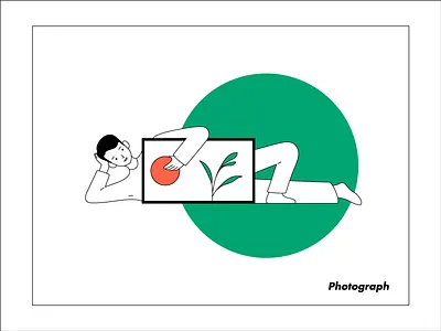 Photograph character illustration