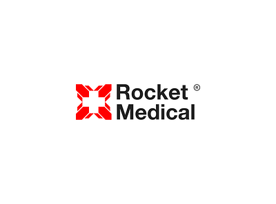 Rocket Medical Logo Combination design graphic design icon initials logo logo medical monogram logo