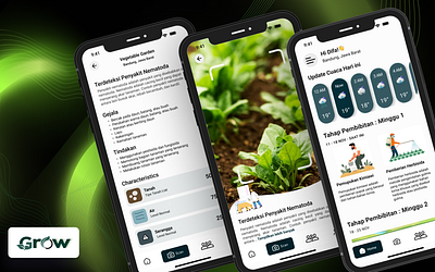 Grow: Smart Agri UX 🌿 | Disease Detection with AI agriculture figma ui uiux userexperiences ux webdesign