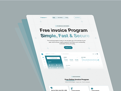 Faktura24 - Invoice Website Design figma landing page design landing page ui ui ux ui ux design ux website design