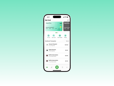 DIGITALPAY MOBILE APP UI